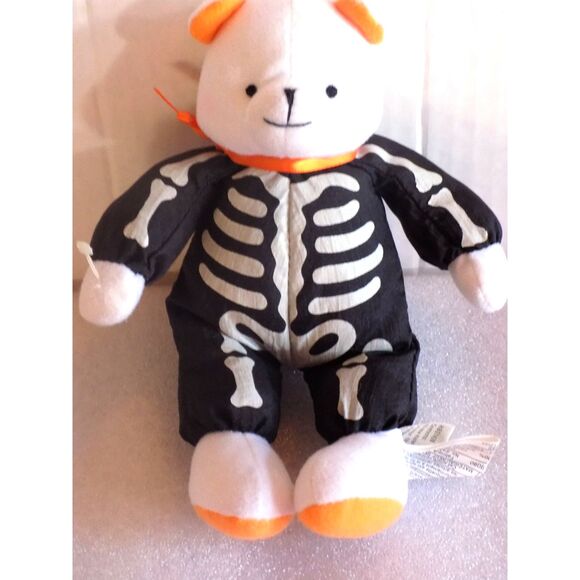 Hallmark Skeleton Bear Plush Little Brandon Bear MISSING TAGS Vtg Halloween Y2K - Picture 2 of 5